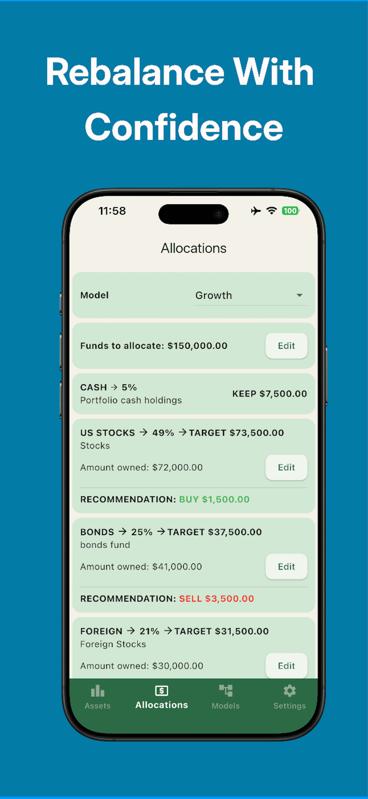 Rebalance With Confidence